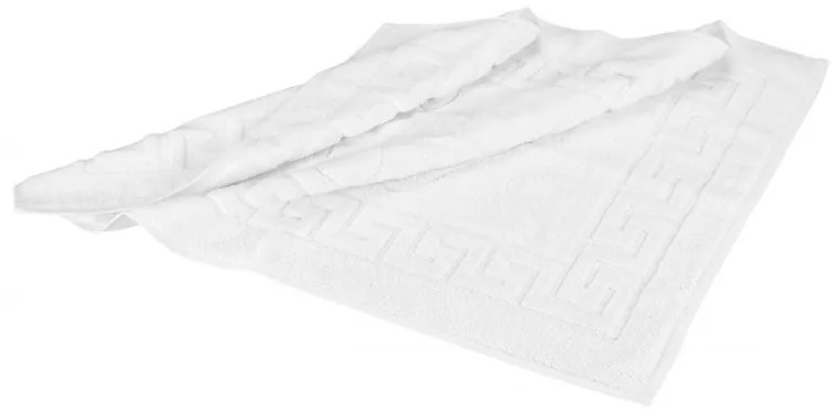 Set 2 prosoape pentru picioare Hotel Line, Bedora, 50 x 70 cm, 100% bumbac cardat, 650 gr/mp, alb