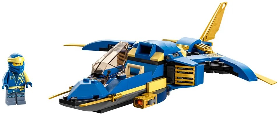 Set de construit LEGO Ninjago, Avionul EVO al lui Jay, 146 piese
