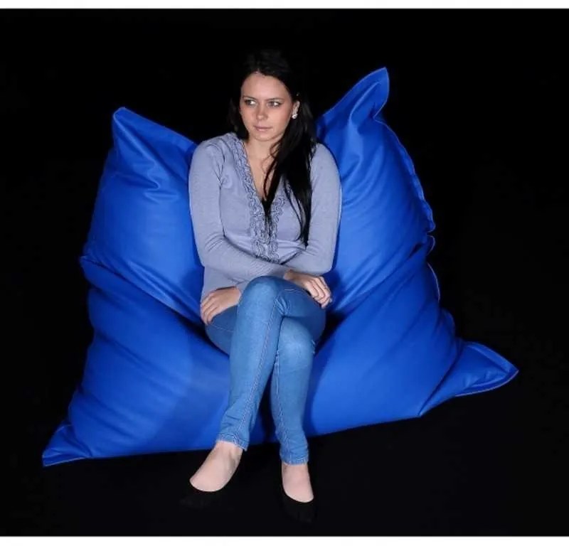 Fotoliu tip Perna Magic Pillow, Material Impermeabil - Electric Blue