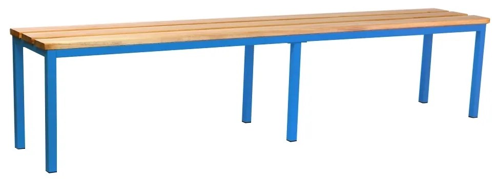 Bancă pentru dressing 200 x 35 x 45 cm, albastru - RAL 5012
