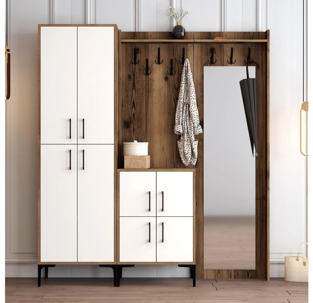 Mobilier hol Betina ABC (Alb + Nuc). 1089015