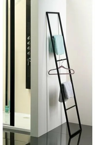 SAPHO Ska551 Ska suport pentru prosoape 42 x 170 x2 cm, negru mat