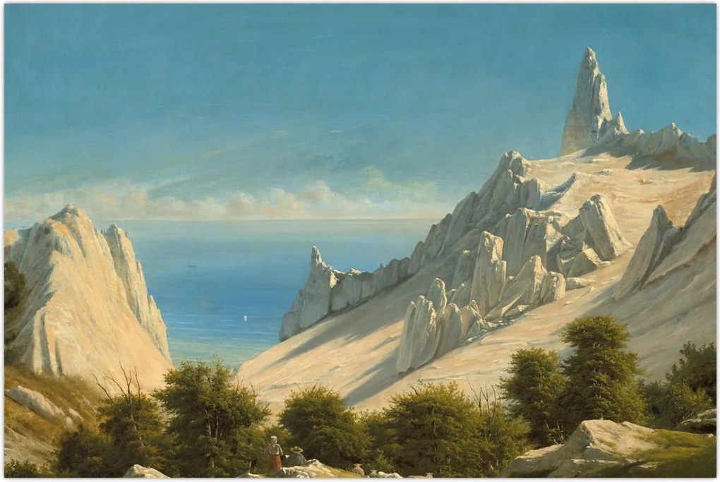 Tablou - Georg Emil Libert, View of Sommerspiret, the Cliffs of Møn, reproducere (90x60 cm)