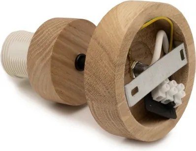 Brilagi - Lustru aplicat PARTY 1xE27/60W/230V, Ø 10 cm, stejar