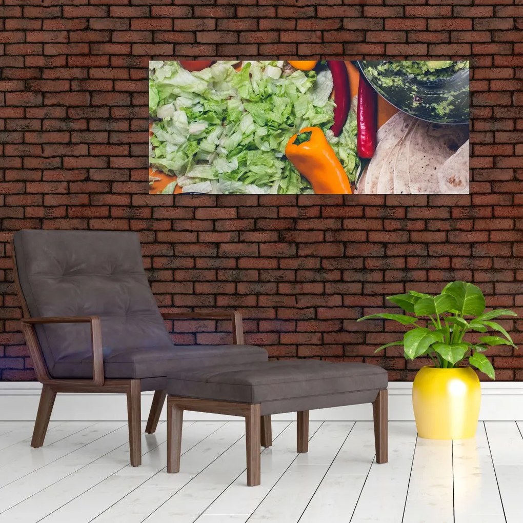 Tablou cu legume (120x50 cm)