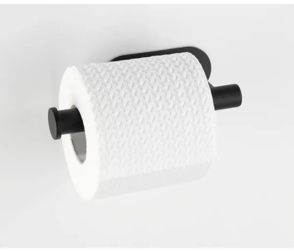 WENKO 24287100 - Suport pentru hârtie igienică TURBO-LOC OREA BLACK, inox/negru, 16 x 7 cm