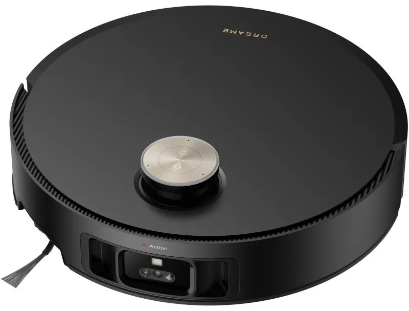 Aspirator robot Dreame X50 Ultra RLX85CE-6-BK, 20000 Pa, detectare AI a obstacolelor, navigare 360°, control vocal, sterilizare UV, negru/dorat