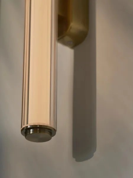 Nordlux - Aplica de perete VIRELLE LED pentru baie, 12W/230V, 3000/4000K, IP44, alamă