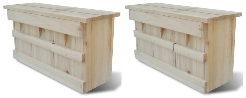 Case de vrabii, 2 buc., 44 x 15,5 x 21,5 cm, lemn 2