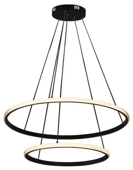 Lustră LED reglabilă suspendată pe cablu, 55W, 230V, 3000-6500K, Ø 60 cm + telecomandă