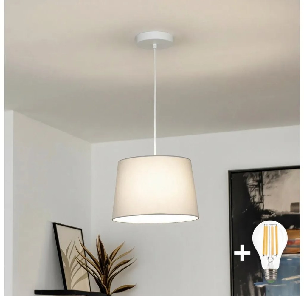 Brilagi - Lustră LED pe cablu CERIA 1xE27/40W/230V, Ø 30 cm, gri