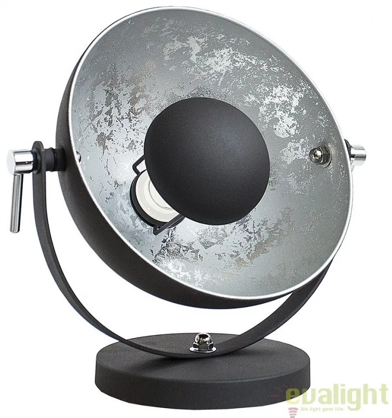 Lampa design retro diametru 40cm Studio negru/ argintiu A-37222 VC