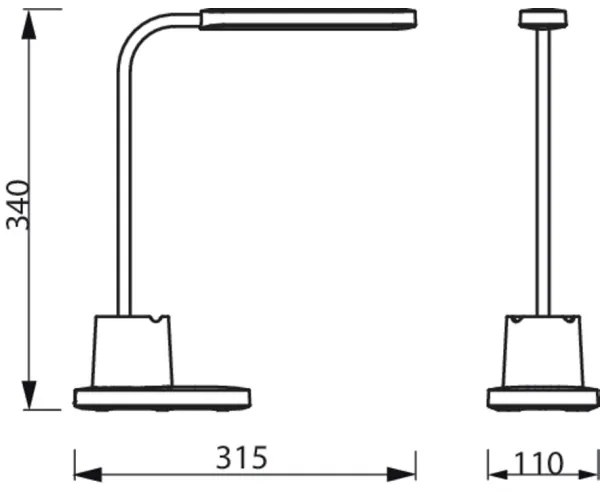 Philips - Lampă de birou LED tactilă dimabilă BUCKET LED/7W/5V 1800 mAh CRI 90