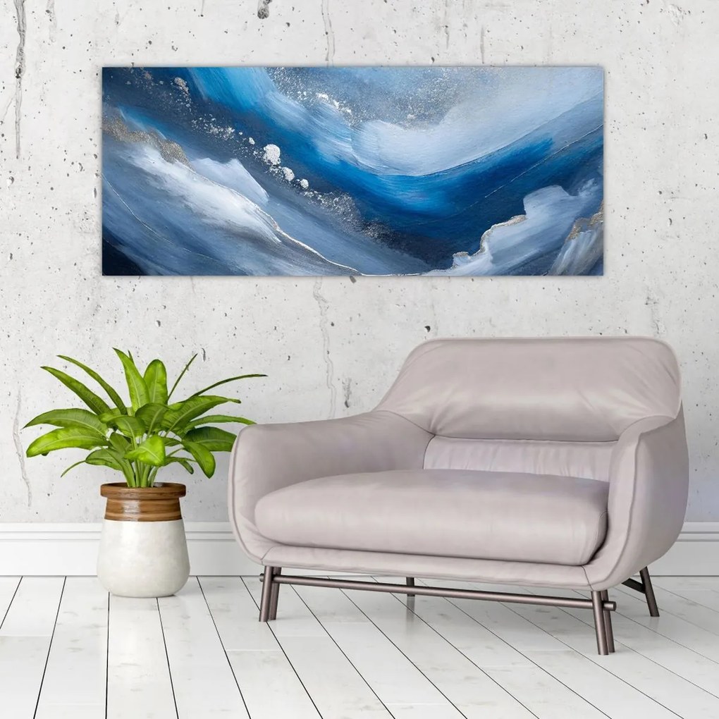 Tablou - Abstractizarea oceanului (120x50 cm)