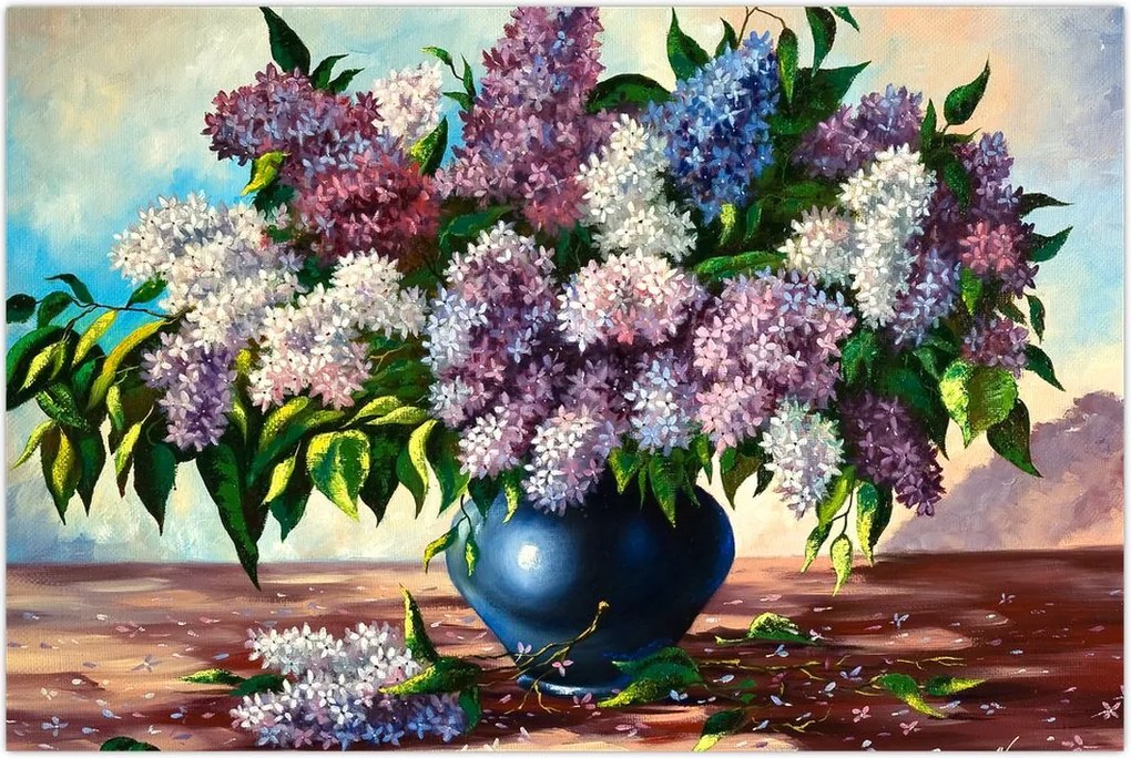 Tablou - Buchet de liliac (90x60 cm)
