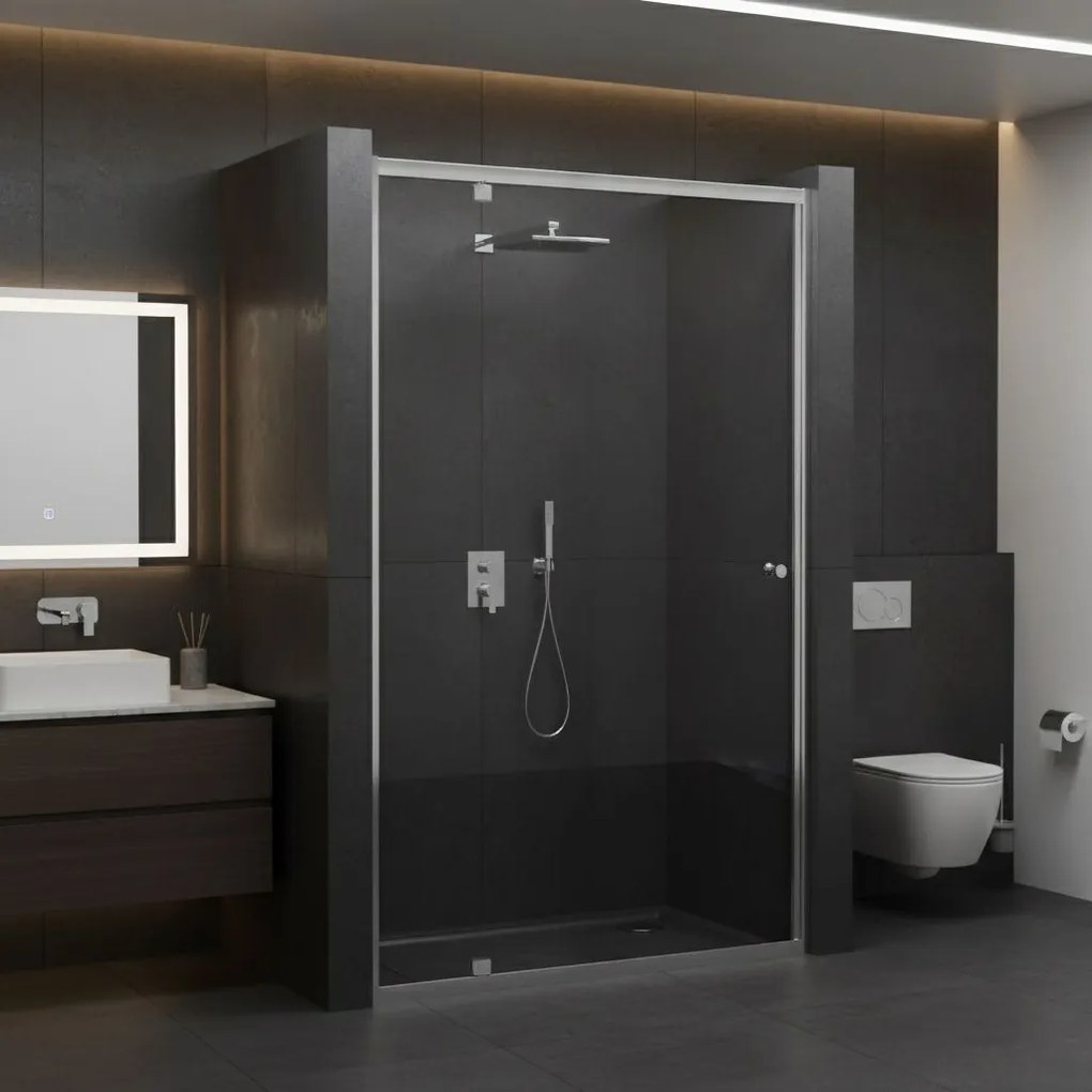 Paravan de dus Rea Primo Swing 80 Chrome