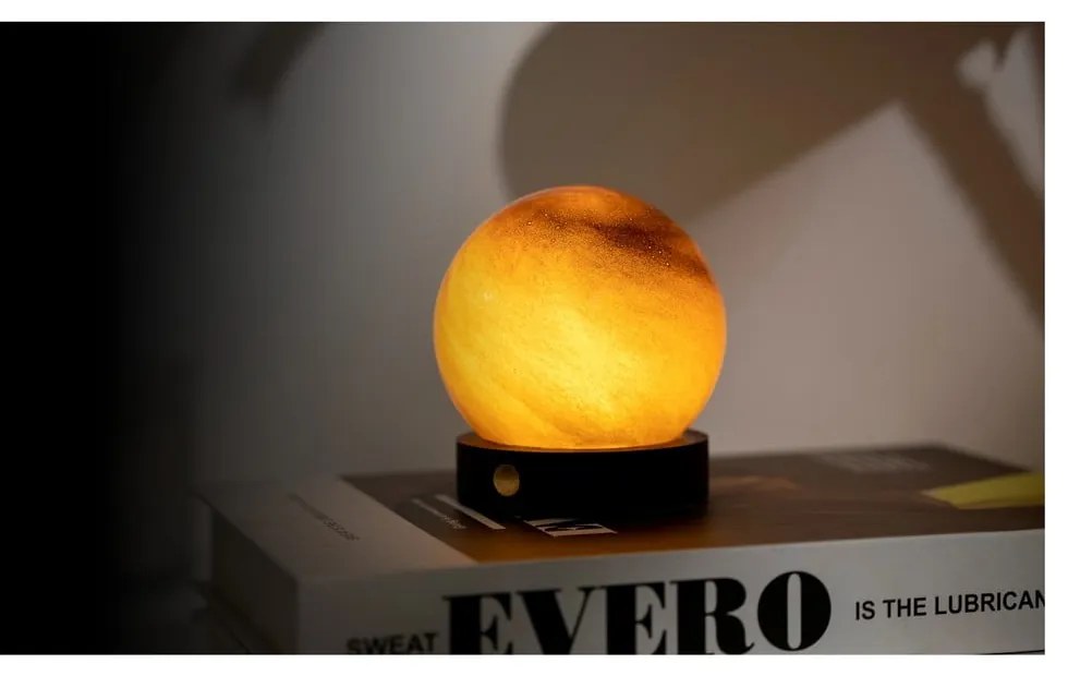 Decorațiune luminoasă maro închis cu USB ø 8 cm Sand Storm – Gingko