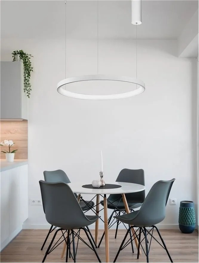 Lustra LED dimabila design circular PERTINO D-48cm