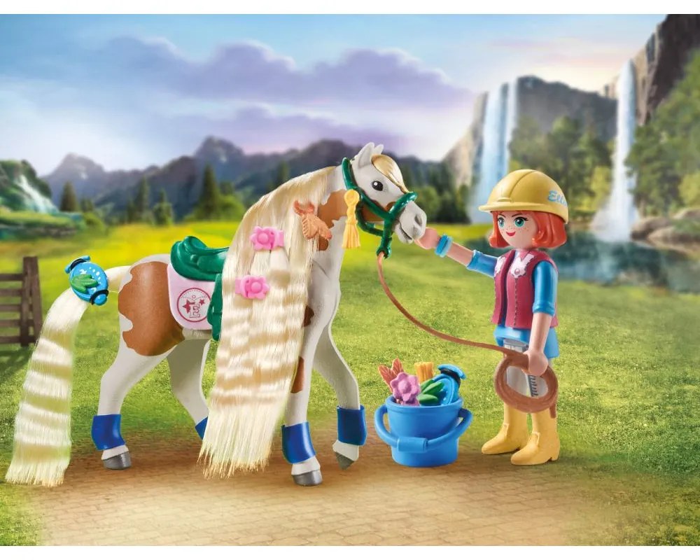 PLAYMOBIL - ELLIE SI CAL CU PAR - PLAYMOBIL HORSES OF WATERFALL (PM71639)