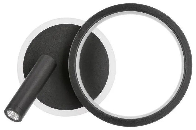 Spot LED de perete MONET LED/16W/230V, negru