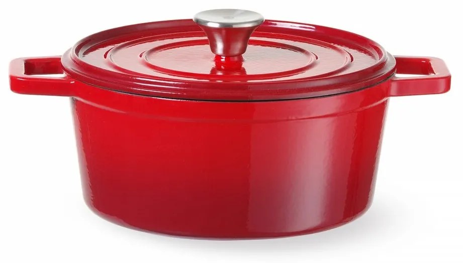 Oala din fonta emailata Hendi, 3.4 litri, 320x240x(H)105 mm
