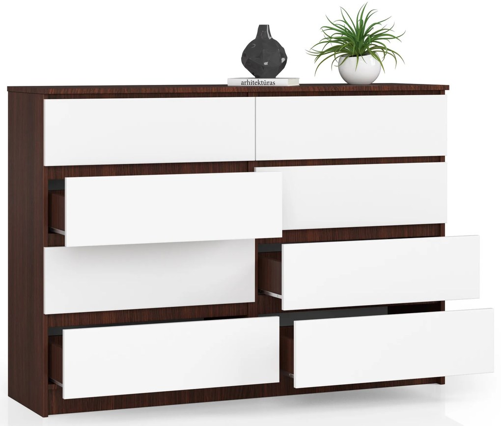 Comodă Keanu III (wenge + Alb). 1068681
