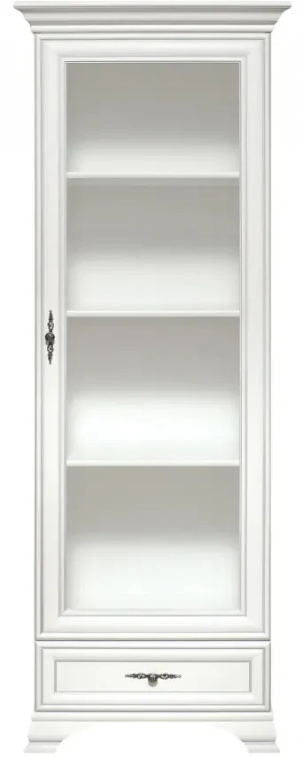 Vitrina Idento, 1 Usa 1 Sertar, H 210 CM, MDF Alb Alpin