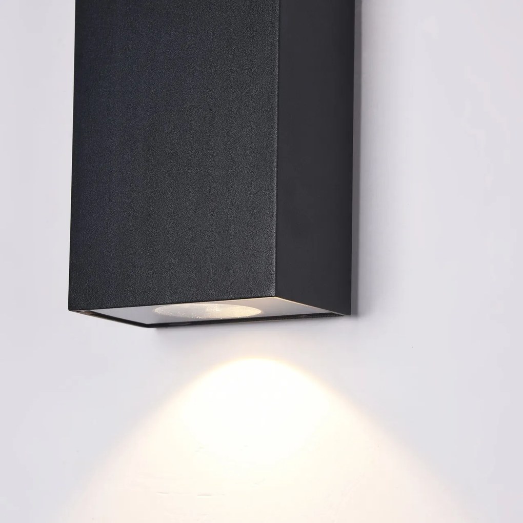 Aplica LED pentru iluminat exterior design modern Times Square IP54 negru MYO581WL-L6B