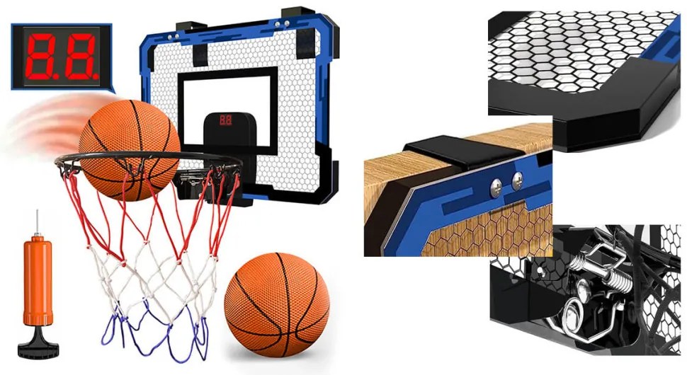 Panou baschet de interior, cu accesorii