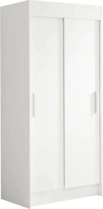 Dulap cu usi glisante 100x216 cm, Karien, ADRK Furniture (Culoare: Alb)