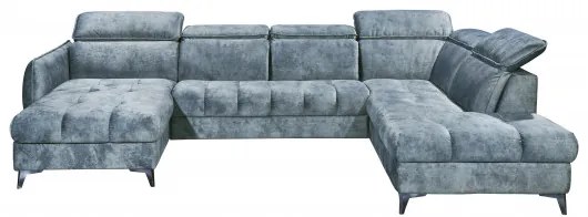 Coltar ext. Togo, Dreapta, Smoke Blue, 347 x 82 x 221 cm.