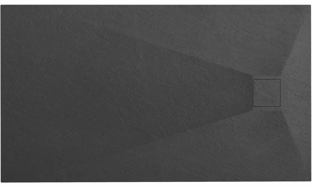Cadita pentru dus Magnum neagra 120x80