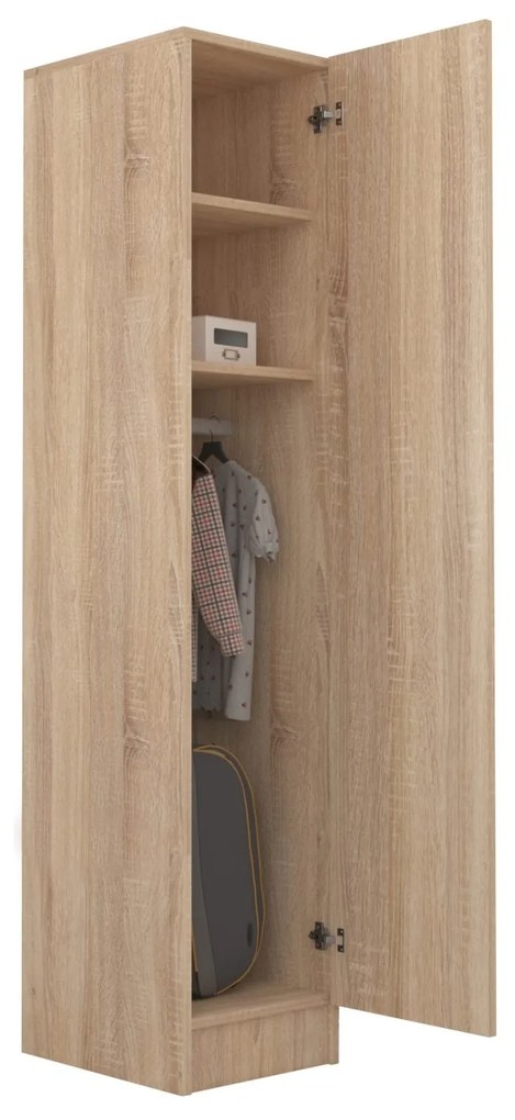 Dulap Remi, O Usa, Stejar Sonoma, 40 x 51 x 170 cm