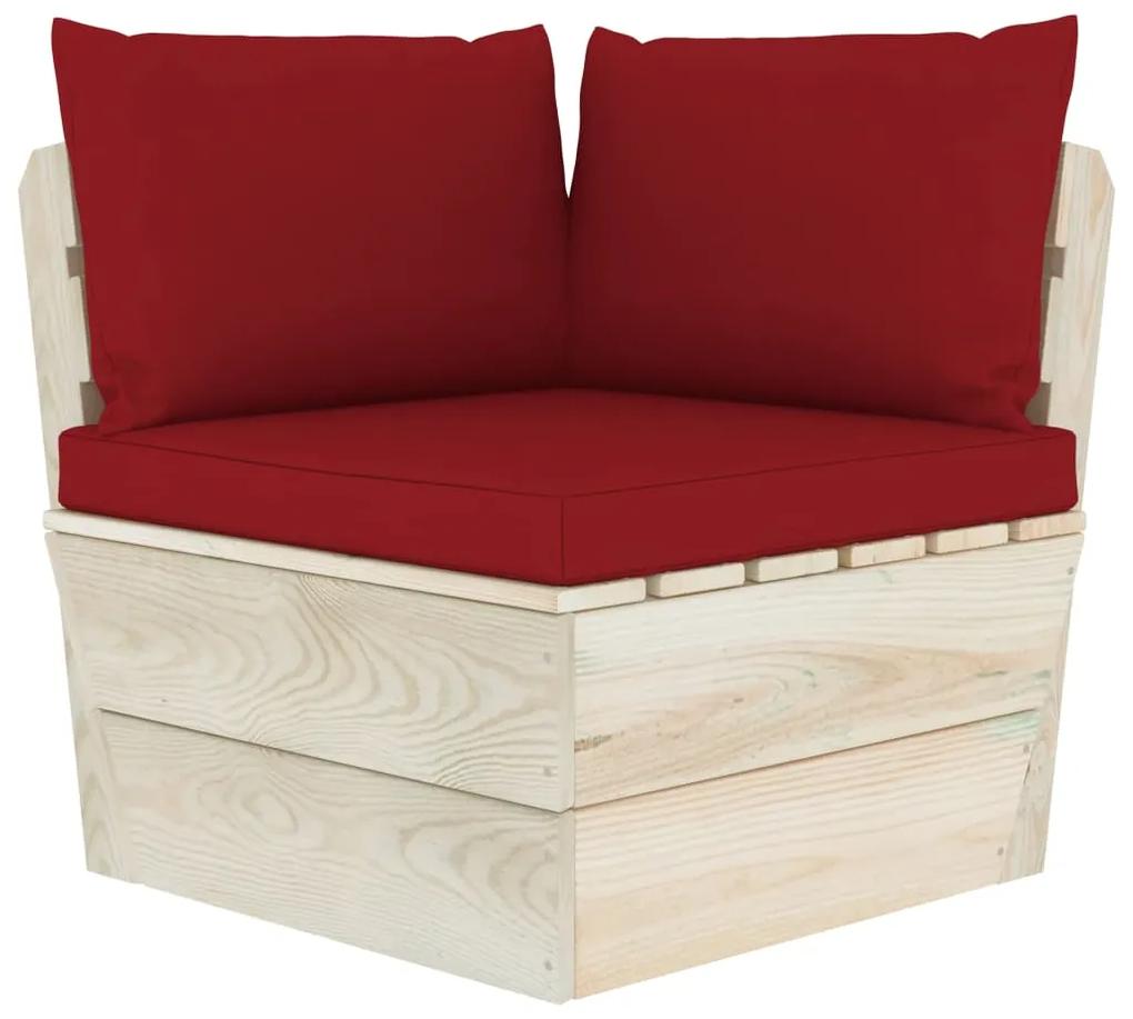 Canapea de gradina din paleti cu perne 3 locuri lemn de molid Bordo, Canapea cu 3 locuri, 1