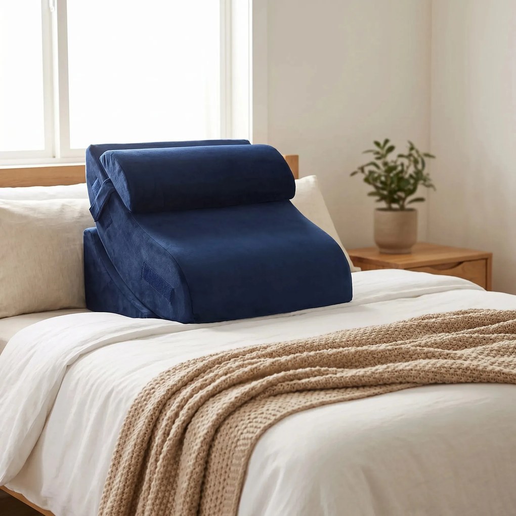 RESIGILAT- Perna ortopedica set 4 piese memory foam recuperare gravitate zero, ajustabila