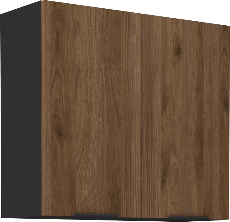 Dulap superior, nuc okapi/negru, MENZO 80 G-72 2F