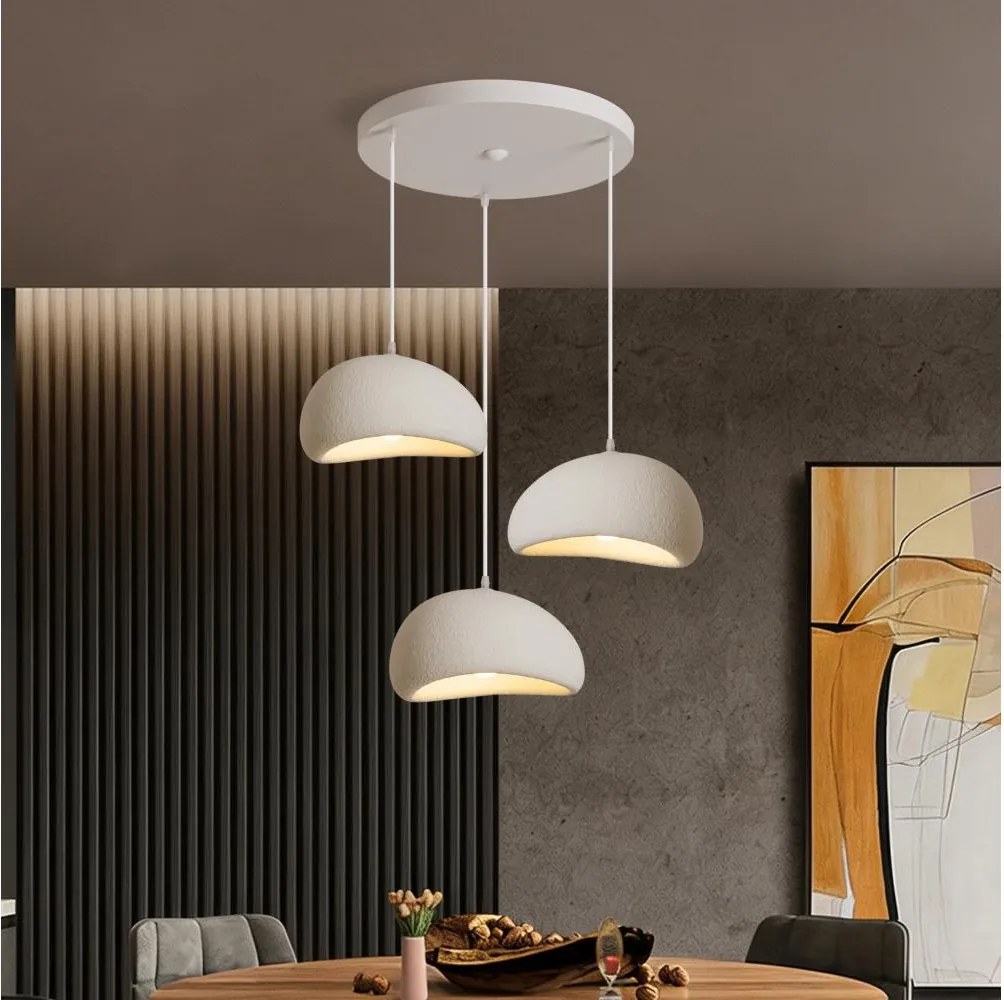 BRILAGI - Lampă suspendată pe cablu WABI SABI 3xE27/60W/230V albă