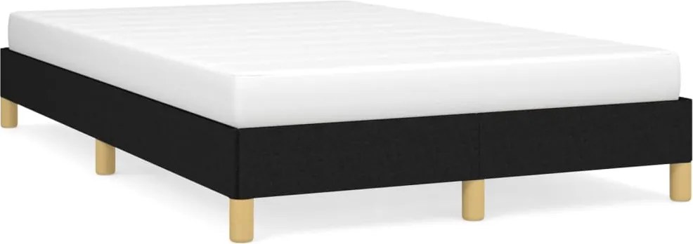 vidaXL Cadru de pat fără saltea Negru 120x190 cm țesătură
