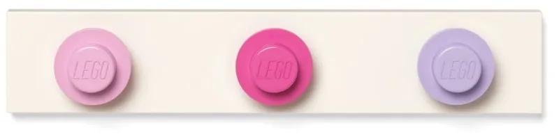 Cuier de perete LEGO®, roz-gri