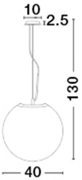 Lustra / Pendul design modern Ø40cm Nevoso NVL-620422