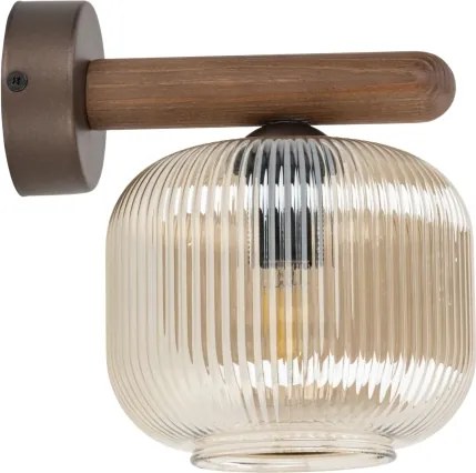 Lampă de perete SALVIA 1xE14/10W/230V maro/maro fumuriu