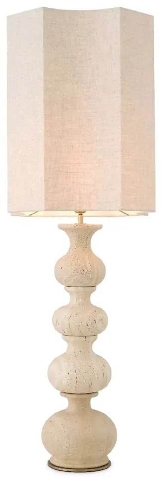 Veioza inalta design LUX Mabel, travertin