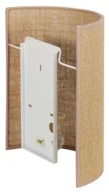 Aplică Duolla YUTE 1xE27/15W/230V d. 20 cm maro