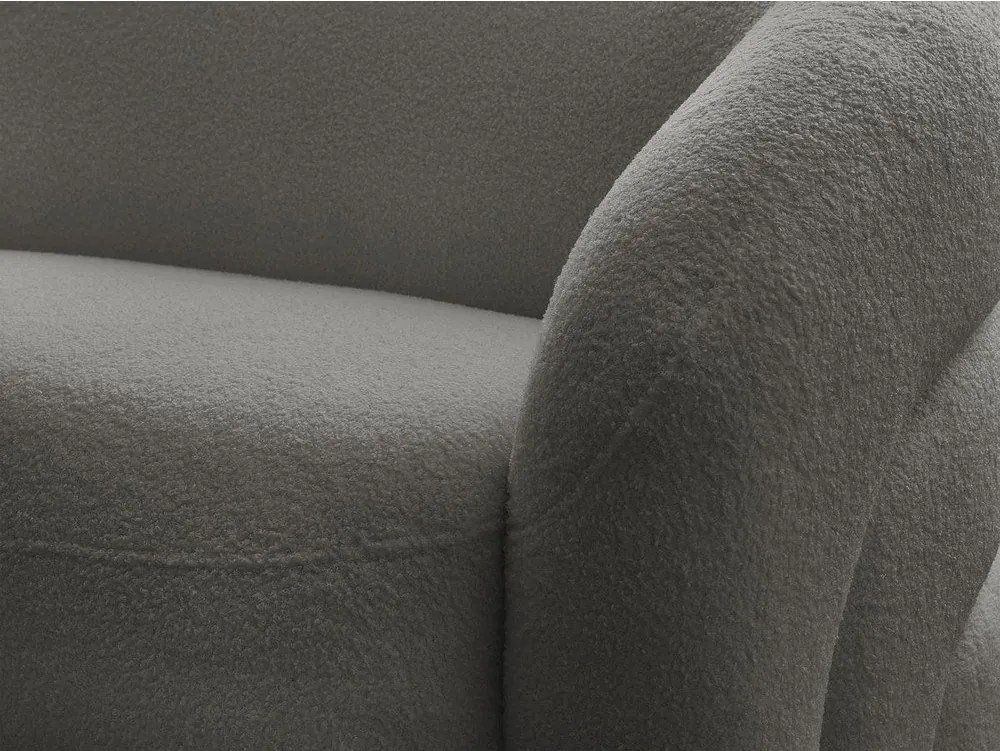 Canapea gri cu tapițerie din țesătură bouclé 193 cm Elina – Bobochic Paris