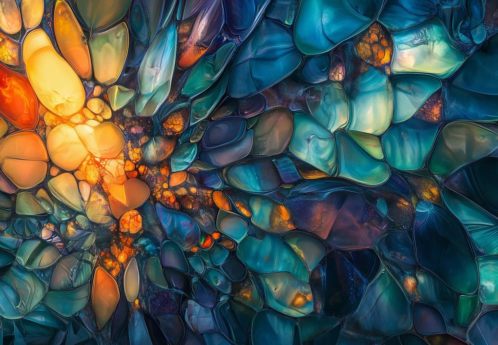 Fototapet - Mozaic de sticlă (147x102 cm)