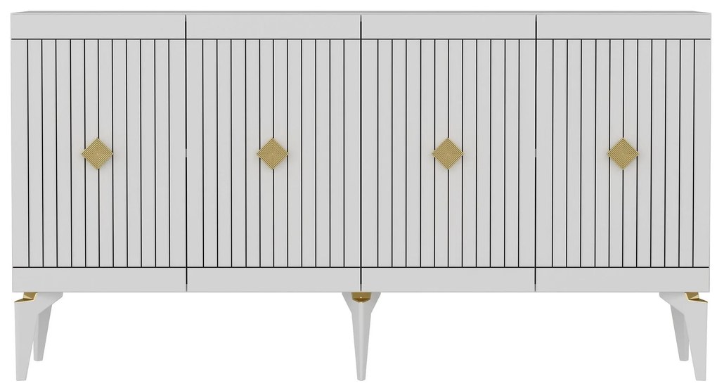 Dulap Lideke 1 (alb + auriu) . 1093409
