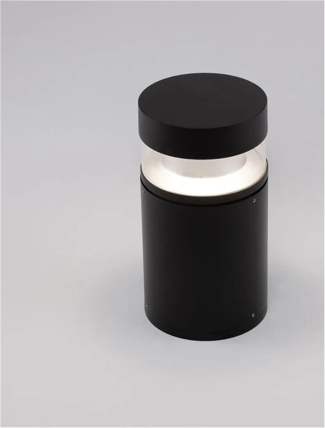 Stalp LED mic pentru exterior design modern IP54 Tala negru