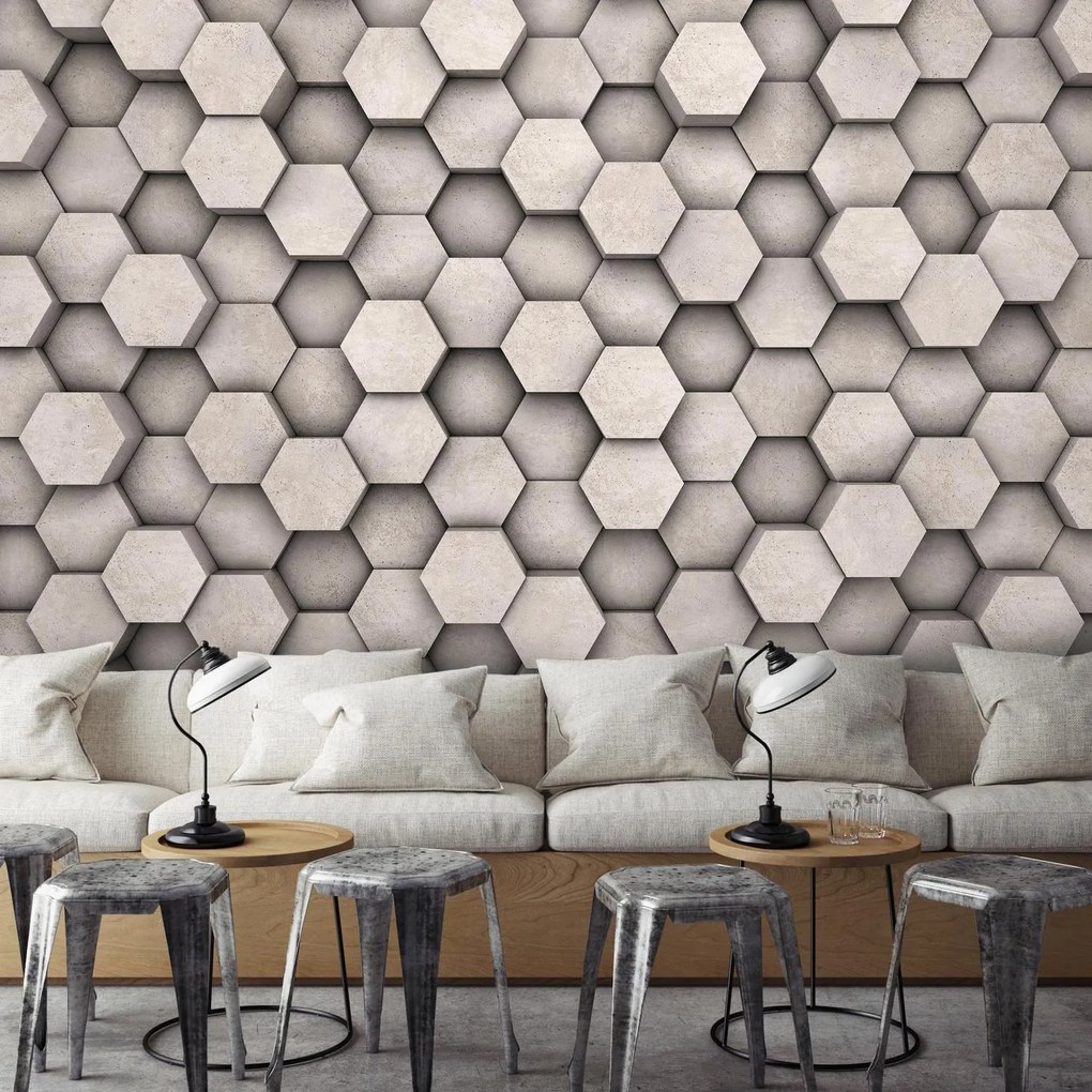 Fototapet - Hexagoane (147x102 cm)