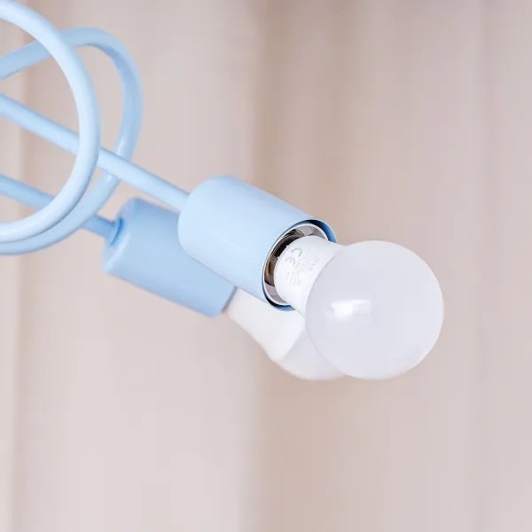 Lustră aplicată OXFORD, 3xE27/15W/230V, albastră