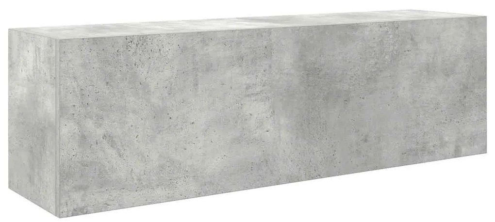 860097 vidaXL Dulap perete baie, gri beton, 100x25x30 cm, lemn prelucrat